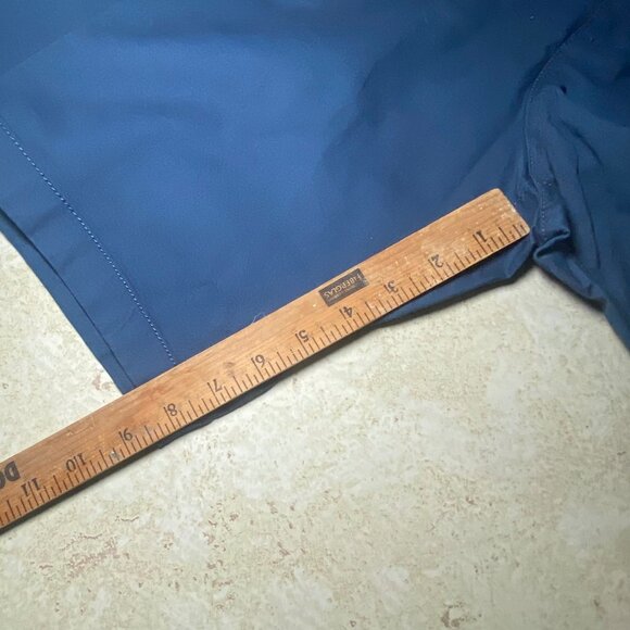 Penguin Blue Mens Chino Shorts Size 38 Classic Fit Flat Front Golf Casual - Picture 5 of 9